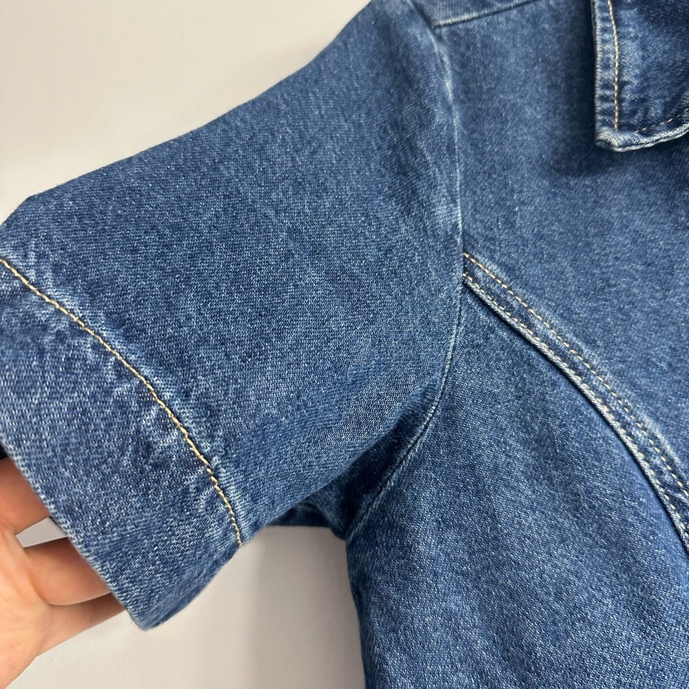 Stylish Blue Denim Dress - Picture 7 of 9
